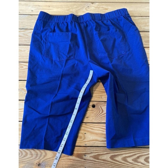 NEW Isaac Mizrahi Live Slim Pedal Pushers Size 22W Women’s Blue Stretch - Picture 6 of 9